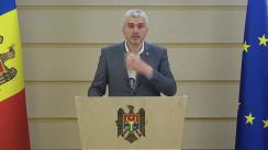Briefing susținut de Vicepreședintele Parlamentului Republicii Moldova, Alexandru Slusari