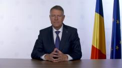 Declarație de presă susținută de Președintele României, Klaus Iohannis