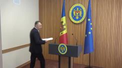 Declarații după ședința Centrului Unic de Comandă de gestionare a crizei provocate de virusul COVID-19