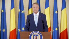 Declarație de presă susținută de Președintele României, Klaus Iohannis