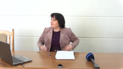 Briefing de presă susținut de Ministrul Sănătății, Muncii și Protecției Sociale, Viorica Dumbrăveanu, de prezentare a informațiilor actualizate privind controlul infecției prin Coronavirusul de tip nou, la nivel național