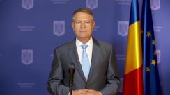 Declarație de presă susținută de Președintele României, Klaus Iohannis