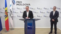 Briefing de presă susținut de liderul Grupului parlamentar PRO MOLDOVA, Andrian Candu, și deputatul PRO MOLDOVA Sergiu Sîrbu cu privire la acțiunile întreprinse de PRO MOLDOVA în contextul ultimelor evoluții de pe scena politică și socială