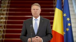 Declarație de presă susținută de Președintele României, Klaus Iohannis