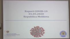 Conferință de presă organizată de Ministerul Sănătății, Muncii și Protecției Sociale de prezentare a situației epidemiologice privind controlul infecției COVID-19 pe teritoriul Republicii Moldova