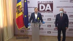 Conferință de presă organizată de Partidul Platforma Demnitate și Adevăr