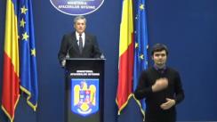 Declarație de presă susținută de Ministrul Afacerilor Interne din România, Ion Marcel Vela