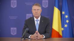 Declarație de presă susținută de Președintele României, Klaus Iohannis