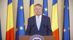 Declarație de presă susținută de Președintele României, Klaus Iohannis, după ședința privind măsurile de gestionare a epidemiei COVID-19