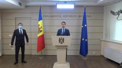 Conferință de presă susținută de către deputatul Fracțiunii PAS, Blocul ACUM, Mihail Popșoi, cu tema „Pachetul de legi necesar pentru debursarea asistenței financiare europene”