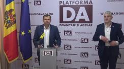 Conferință de presă organizată de Partidul Platforma Demnitate și Adevăr