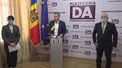 Conferință de presă organizată de Partidul Platforma Demnitate și Adevăr