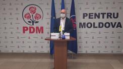 Briefing de presă susținut de Președintele Partidului Democrat din  Moldova, Pavel Filip