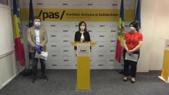 Conferință de presă cu tema „Partidul Acțiune și Solidaritate prezintă soluții anticriză în 7 domenii-cheie”