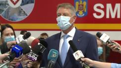 Declarațiile Președintelui României, Klaus Iohannis, după vizita la Unitățile Mobile ATI, Romexpo