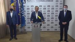 Conferință de presă organizată de Partidul Platforma Demnitate și Adevăr