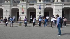 Flashmob organizat de Partidul Acțiune și Solidaritate față de decizia Procuraturii de neîncepere a urmăririi penale pe cazul ”kuliokul”