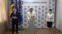 Conferință de presă organizată de Partidul Platforma Demnitate și Adevăr