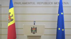 Briefing de presă susținut de Vicepreședintele Parlamentului Republicii Moldova, Alexandru Slusari
