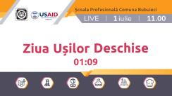 Ziua Ușilor Deschise online la Școala Profesională Comuna Bubuieci