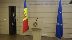 Briefing de presă susținut de către deputații din fracțiunea PAS Blocul ACUM înainte de ședința Parlamentului Republicii Moldova din 2 iulie 2020