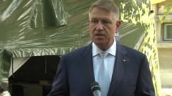 Declarațiile de presă susținute de Președintele României, Klaus Iohannis, la finalul vizitei la Institutul Cantacuzino