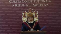 Briefing susținut de Președintele Curții Constituționale a Republicii Moldova, Domnica Manole