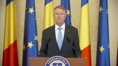 Declarație de presă susținută de Președintele României, Klaus Iohannis