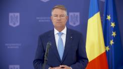 Declarație de presă susținută de Președintele României, Klaus Iohannis