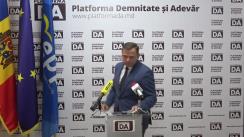 Conferință de presă organizată de Partidul Platforma Demnitate și Adevăr