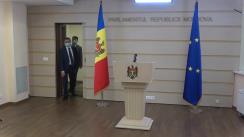 Briefing de presă susținut de Președintele Fracțiunii PAS, Blocul ACUM, Igor Grosu, despre contrabanda cu țigări și condiționalitățile UE