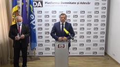 Conferință de presă organizată de Partidul Platforma Demnitate și Adevăr