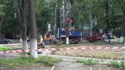 Startul lucrărilor de renovare a scuarului de pe strada V. Dokuceaev