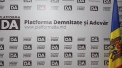 Conferință de presă organizată de Partidul Platforma Demnitate și Adevăr