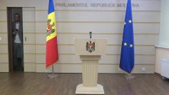 Briefing de presă susținut de deputatul Partidului Acțiune și Solidaritate, Sergiu Litvinenco