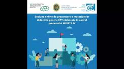 Prezentarea materialelor didactice pentru IÎPT elaborate în cadrul proiectului „Activitate de Instruire în Domeniul Antreprenoriatului și Angajării în Câmpul Muncii” (MEEETA IV), susținut financiar de către Fundația de Dezvoltare din Liechtenstein. Activitatea de elaborarea a materialelor s-a realizat la inițiativa MECC, cu suportul CEDA