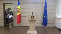 Declarația fracțiunii parlamentare a Partidului Platforma DA în timpul ședinței Parlamentului Republicii Moldova din 11 septembrie 2020