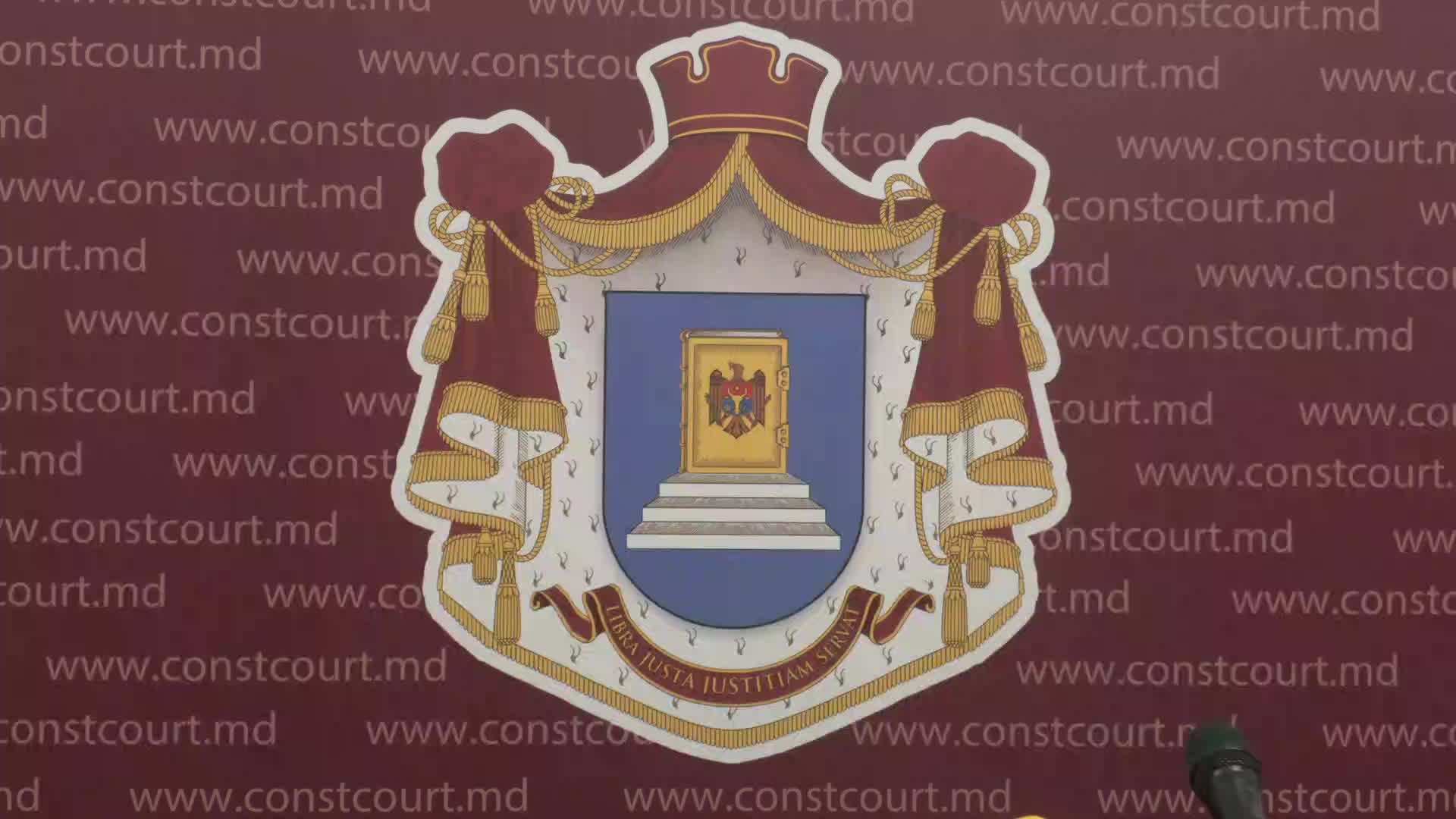 Briefing de presă organizat de Curtea Constituțională a Republicii Moldova