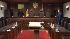 Pronunțarea dispozitivului Avizului la proiectul de lege pentru modificarea și completarea Constituției asupra constituționalității amendamentelor la Constituție care vizează sistemul judecătoresc