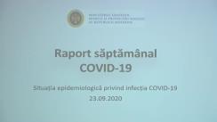 Prezentarea informațiilor actualizate a situației epidemiologice privind infecția COVID-19