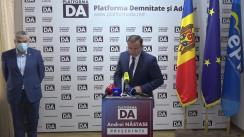 Conferință de presă organizată de Partidul Platforma Demnitate și Adevăr