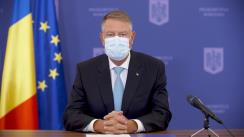 Conferință de presă susținută de Președintele României, Klaus Iohannis