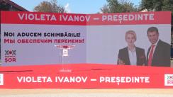 Briefing de presă susținut de candidatul Partidului “ȘOR” la funcția de președinte al Republicii Moldova, Violeta Ivanov