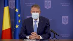 Conferință de presă susținută de Președintele României, Klaus Iohannis