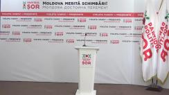Briefing de presă susținut de Candidata Partidului Politic „ȘOR” la alegerile prezidențiale, Violeta Ivanov