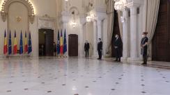 Ceremonia de depunere a jurământului de învestitură în funcția de membru al Guvernului a domnului Mircea Fechet, ministrul mediului, apelor și pădurilor