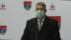 Declarații de presă susținute de Președintele României, Klaus Iohannis, la finalul vizitei în județul Maramureș