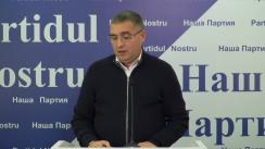 Briefing de presă susținut de Președintele Partidului Nostru, Renato Usatîi
