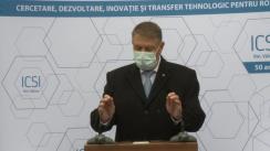 Declarațiile Președintelui României, Klaus Iohannis, după vizita la Institutul Național de Cercetare-Dezvoltare pentru Tehnologii Criogenice și Izotopice din Râmnicu Vâlcea