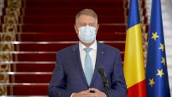 Declarație de presă susținută de Președintele României, Klaus Iohannis